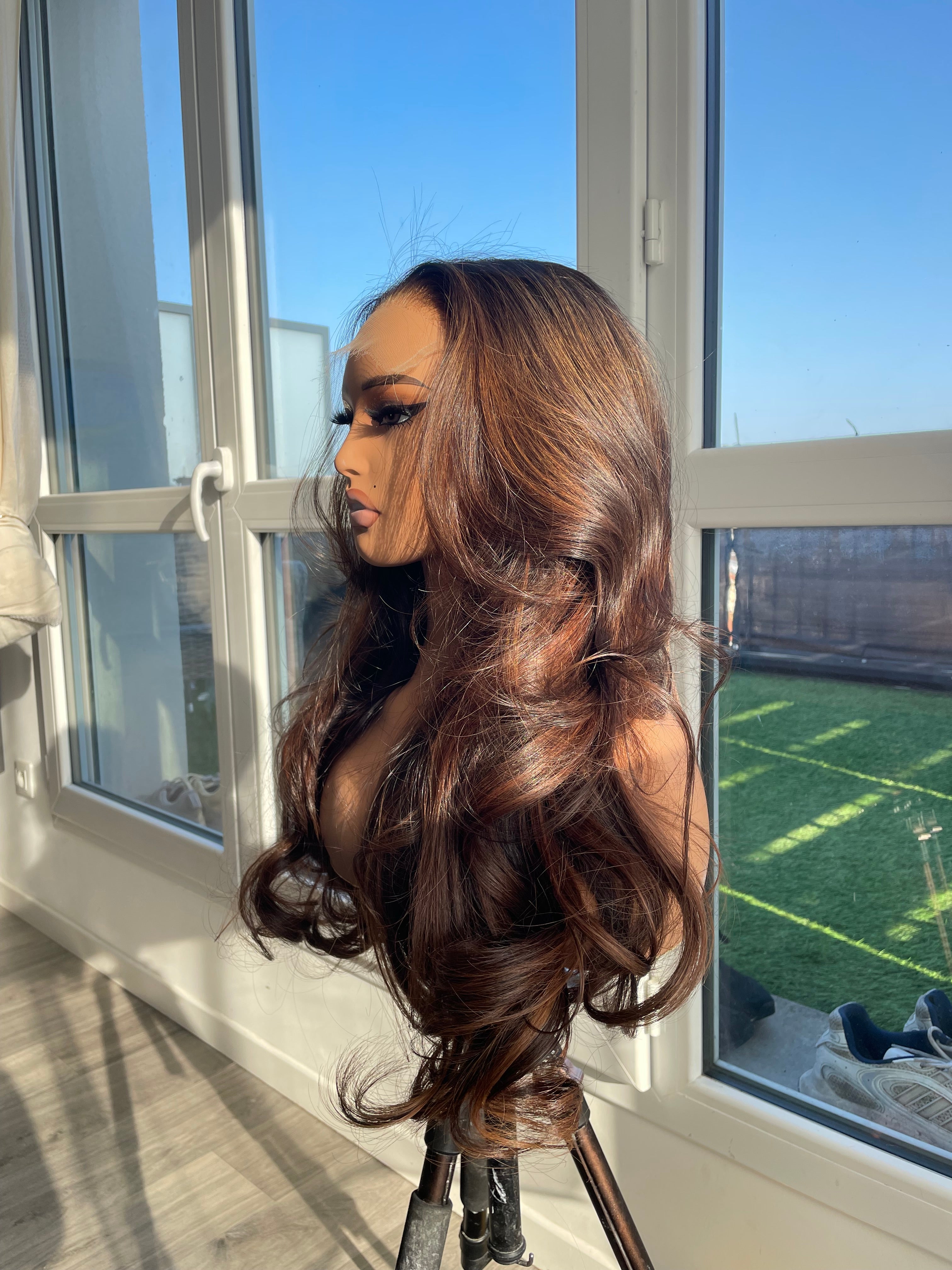 Raw single donor wig