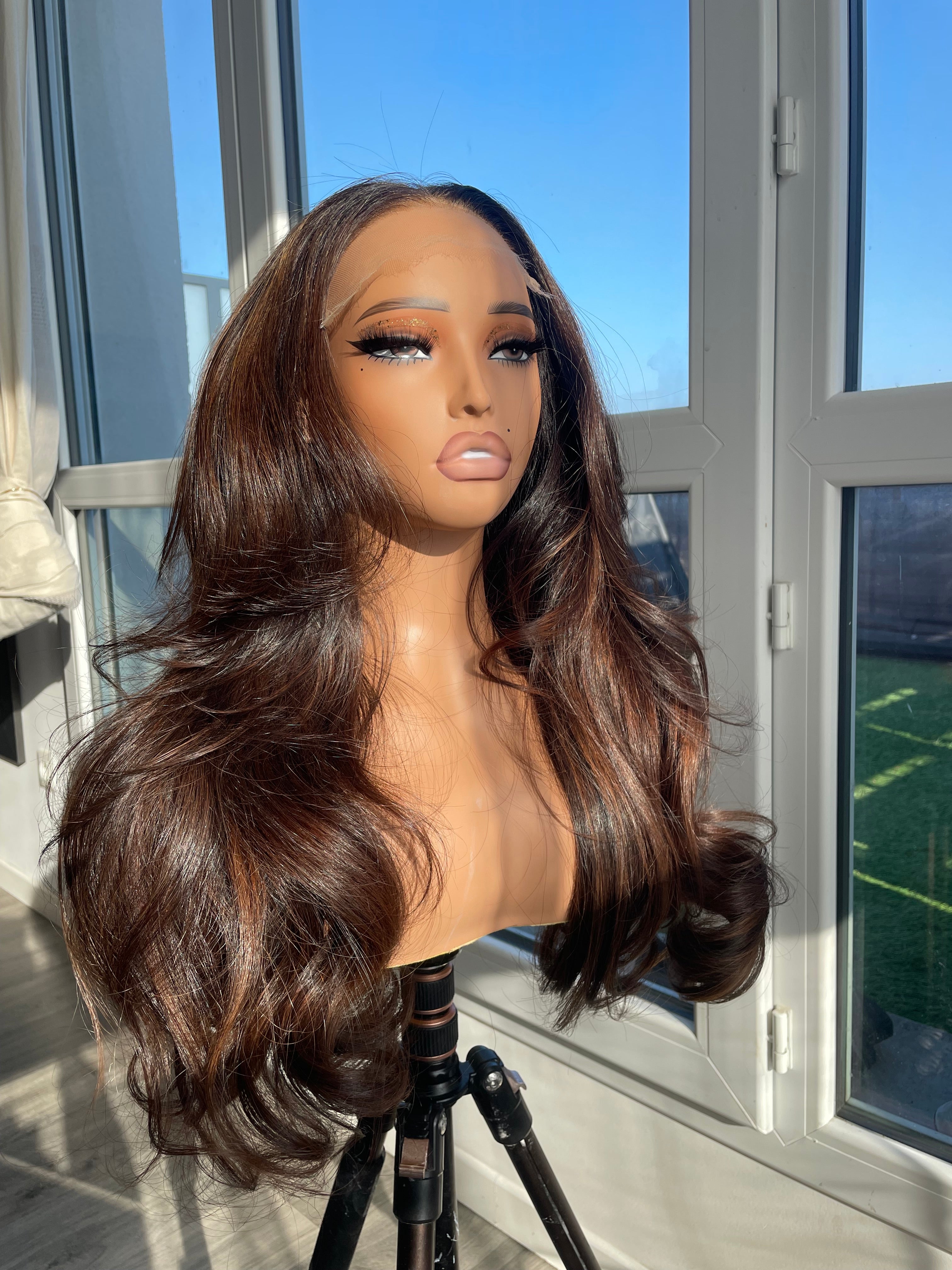Raw single donor wig