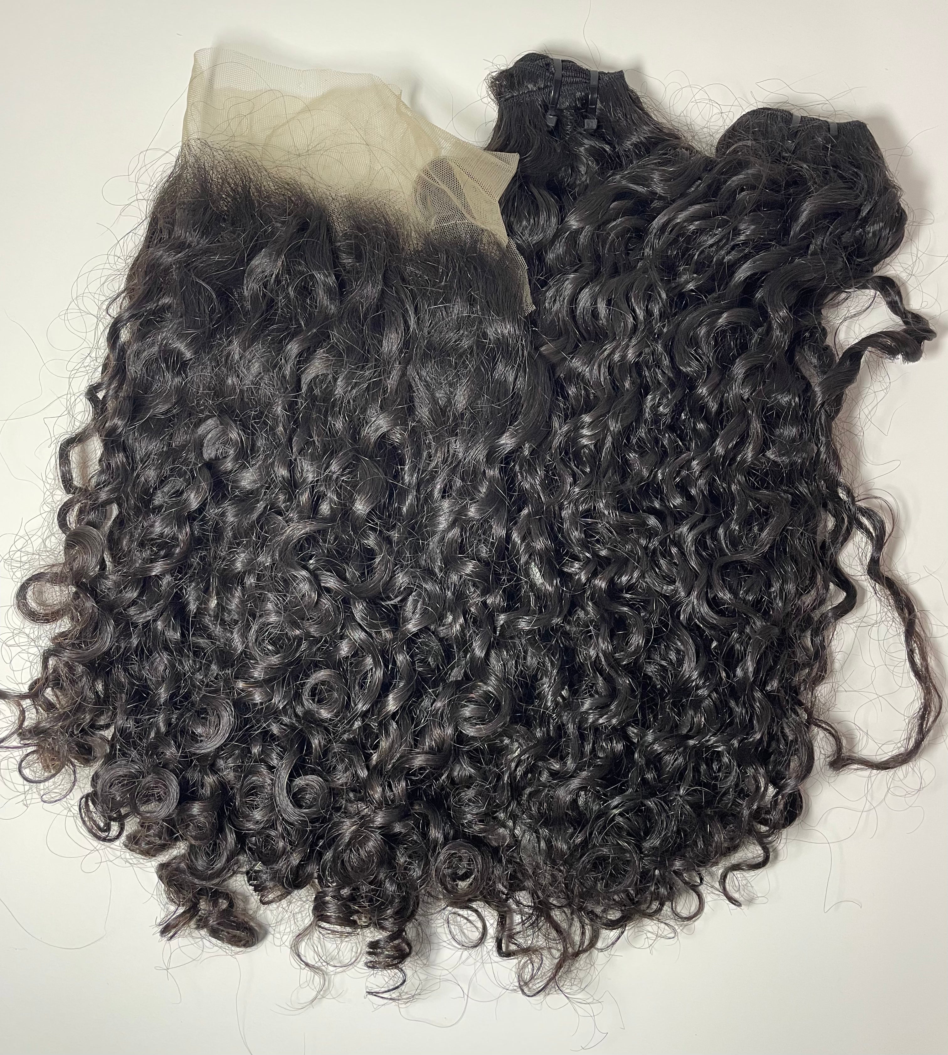 LOT 4: Cheveux vietnamien burmese curly Morgan Ariaa