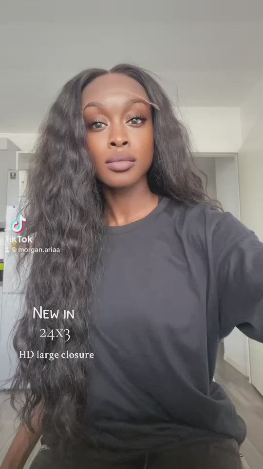 Closure raw natural wave